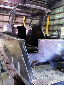Cabin and wheelhouse frame