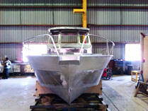 Completed boat wide angle