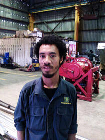Student at the workshop