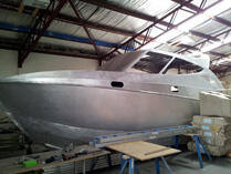 Hull front angle view