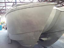 Boat hull side angle