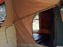 Camper tent interior divider