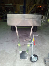 Camper trailer front view