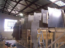 Hull panels assembled
