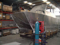 Large hull under construction