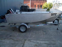 Small dinghy on Dunbier trailer