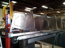 Stainless steel kitchen panels