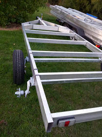 Trailer frame front corner