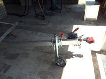 Trailer jockey wheel and coupling