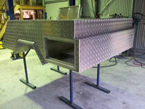 Checker plate ute canopy