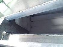 Welded bow compartment interior