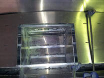 Welded hatch detail